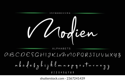 signature font alphabet vector illustration isolated Background