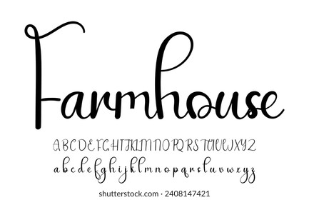 signature font alphabet vector illustration isolated Background