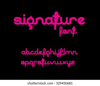 Signature Font - Bold