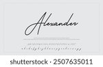 signature Font Calligraphy Logotype Script Brush Font Type Font lettering handwritten