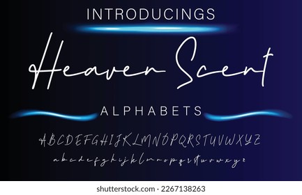 Signature Font Calligraphy Logotype Script Brush Font Type Font lettering handwritten