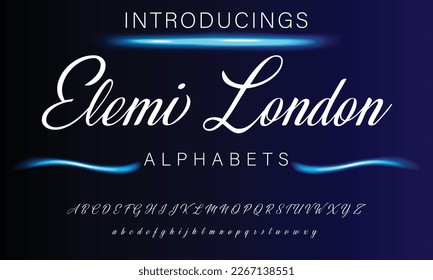 Caligrafía de tipo de letra de firma Guión de logotipo Pincel Tipo de letra Letra letra letra manuscrita
