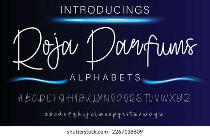 Signature Font Calligraphy Logotype Script Brush Font Type Font lettering handwritten