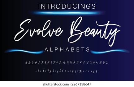Signature Font Calligraphy Logotype Script Brush Font Type Font lettering handwritten