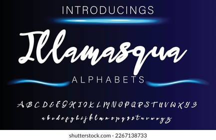 Signature Font Calligraphy Logotype Script Brush Font Type Font lettering handwritten