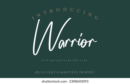 Signature Font Calligraphy Logotype Script Brush Font Type Font lettering handwritten