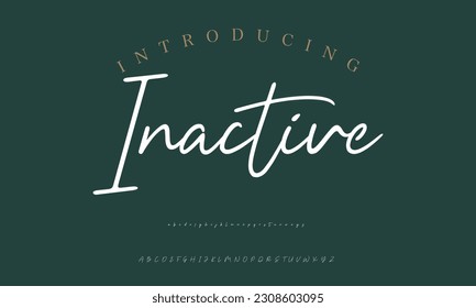 Signature Font Calligraphy Logotype Script Brush Font Type Font lettering handwritten