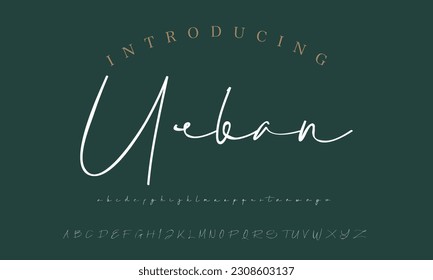 Signature Font Calligraphy Logotype Script Brush Font Type Font lettering handwritten