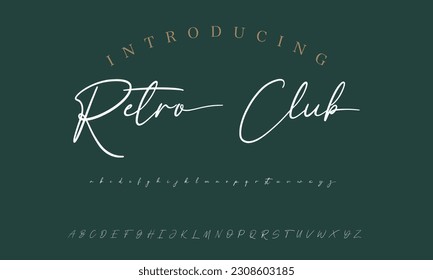 Signature Font Calligraphy Logotype Script Brush Font Type Font lettering handwritten