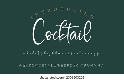 Signature Font Calligraphy Logotype Script Brush Font Type Font lettering handwritten