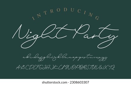 Signature Font Calligraphy Logotype Script Brush Font Type Font lettering handwritten