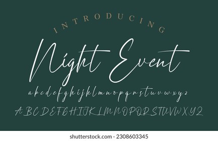 Signature Font Calligraphy Logotype Script Brush Font Type Font lettering handwritten