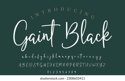 Signature Font Calligraphy Logotype Script Brush Font Type Font lettering handwritten
