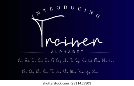 Signature Font Calligraphy Logotype Script Brush Font Type Font lettering handwritten