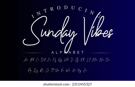 Signature Font Calligraphy Logotype Script Brush Font Type Font lettering handwritten