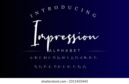 Signature Font Calligraphy Logotype Script Brush Font Type Font lettering handwritten