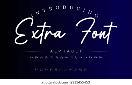 Signature Font Calligraphy Logotype Script Brush Font Type Font lettering handwritten