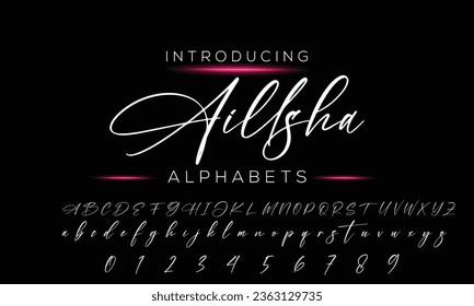 Signature Font Calligraphy Logotype Script Font Type Font lettering handwritten