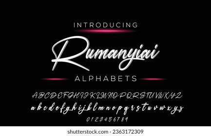 Signature Font Calligraphy Logotype Script Font Type Font lettering handwritten