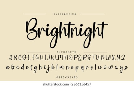 Signature Font Calligraphy Logotype Script Brush Font Type Font lettering handwritten