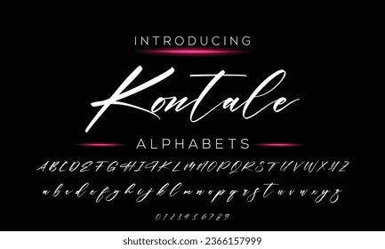 Schriftzeichen-Schriftzeichen-Logotype-Schriftzeichen Schriftart Schriftzeichen handschriftlich