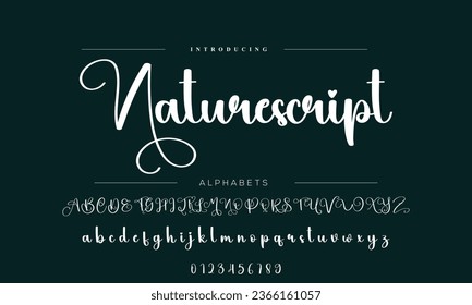 Schriftzeichen-Schriftzeichen-Logotype-Schriftzeichen Schriftart Schriftzeichen handschriftlich