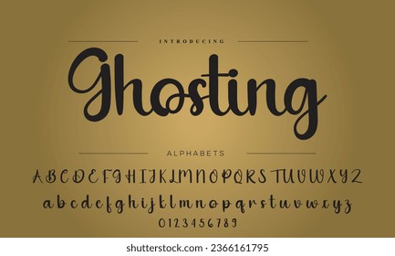 signature Font Calligraphy Logotype Script Brush Font Type Font lettering handwritten