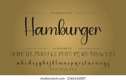 caligrafía de tipo de letra de firma Guión de logotipo Pincel Tipo de letra Tipo de letra Letra letra manuscrita