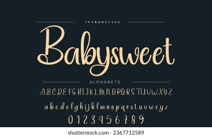 Signature Font Calligraphy Logotype Script Brush Font Type Font lettering handwritten