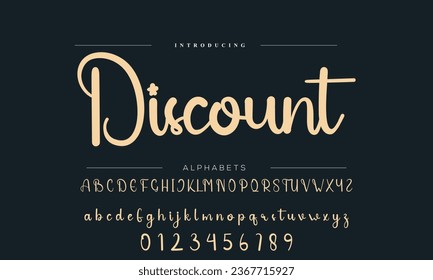 signature Font Calligraphy Logotype Script Brush Font Type Font lettering handwritten
