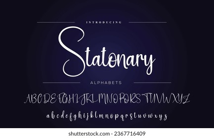signature Font Calligraphy Logotype Script Brush Font Type Font lettering handwritten
