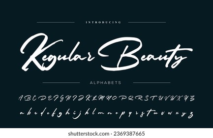 Signature Font Calligraphy Logotype Script Brush Font Type Font lettering handwritten