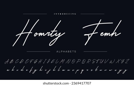  caligrafía de tipo de letra de firma Guión de logotipo Pincel Tipo de letra Tipo de letra Letra letra manuscrita