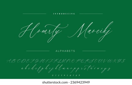  Signature Font Calligraphy Logotype Script Font Type Font lettering handwritten