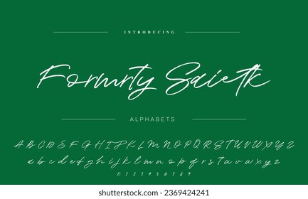 Signature Font Calligraphy Logotype Script Font Type Font lettering handwritten