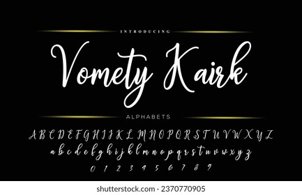 Signature Font Calligraphy Logotype Script Brush Font Type Font lettering handwritten
