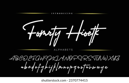 caligrafía de tipo de letra de firma Guión de logotipo Pincel Tipo de letra Tipo de letra Letra letra manuscrita