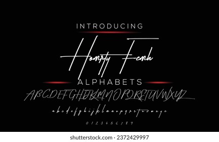 signature Font Calligraphy Logotype Script Brush Font Type Font lettering handwritten