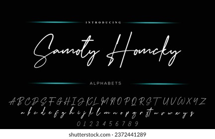  Signature Font Calligraphy Logotype Script Brush Font Type Font lettering handwritten