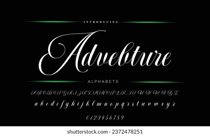 signature Font Calligraphy Logotype Script Brush Font Type Font lettering handwritten