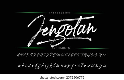 signature Font Calligraphy Logotype Script Brush Font Type Font lettering handwritten