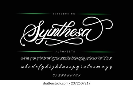 signature Font Calligraphy Logotype Script Brush Font Type Font lettering handwritten