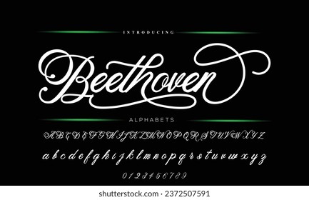 signature Font Calligraphy Logotype Script Brush Font Type Font lettering handwritten