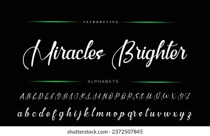 signature Font Calligraphy Logotype Script Brush Font Type Font lettering handwritten