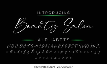 signature Font Calligraphy Logotype Script Brush Font Type Font lettering handwritten