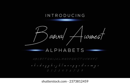 Signature Font Calligraphy Logotype Script Brush Font Type Font lettering handwritten