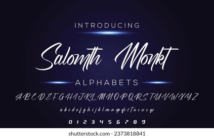 Signature Font Calligraphy Logotype Script Brush Font Type Font lettering handwritten