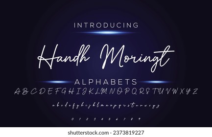 Schriftzeichen-Schriftzeichen-Logotype-Schriftzeichen Schriftart Schriftzeichen handschriftlich