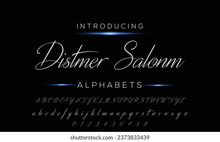 caligrafía de tipo de letra de firma Guión de logotipo Pincel Tipo de letra Tipo de letra Letra letra manuscrita