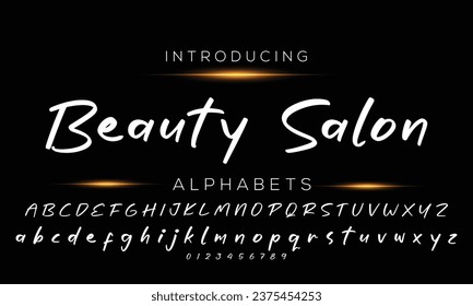 signature Font Calligraphy Logotype Script Brush Font Type Font lettering handwritten